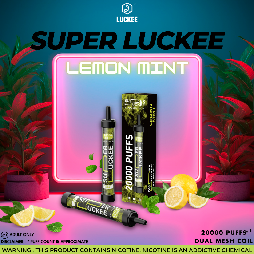Super Luckee 20000 Disposable Vape LEMON MINT