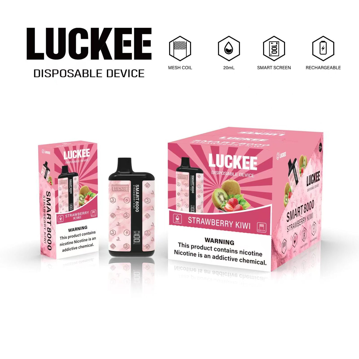 Smart Screen 8000 Disposable Vape STRAWBERRY KIWI