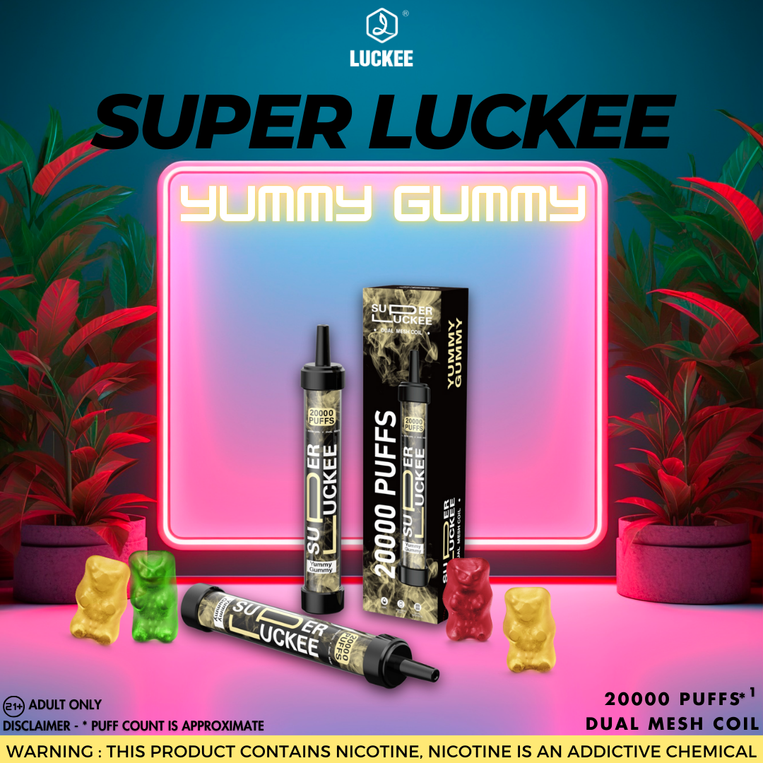 Super Luckee 20000 Disposable Vape YUMMY GUMMY