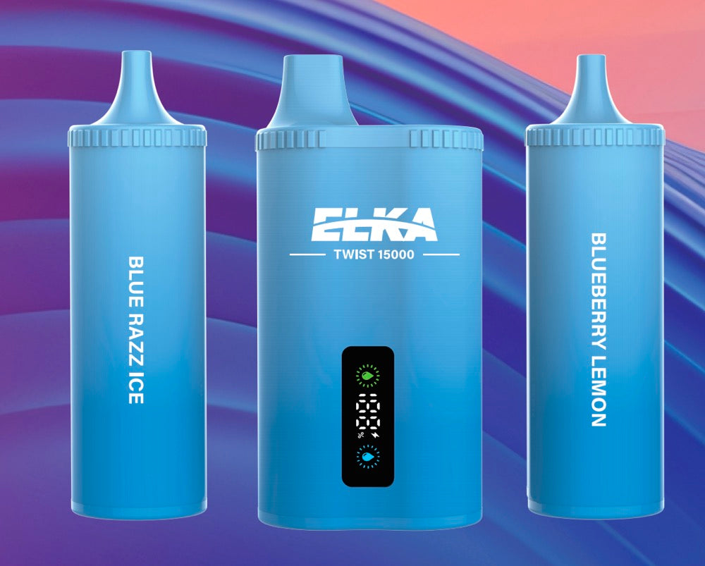ELKA Twist 15000 Disposable Vape Blue Razz Ice/Blueberry Lemon