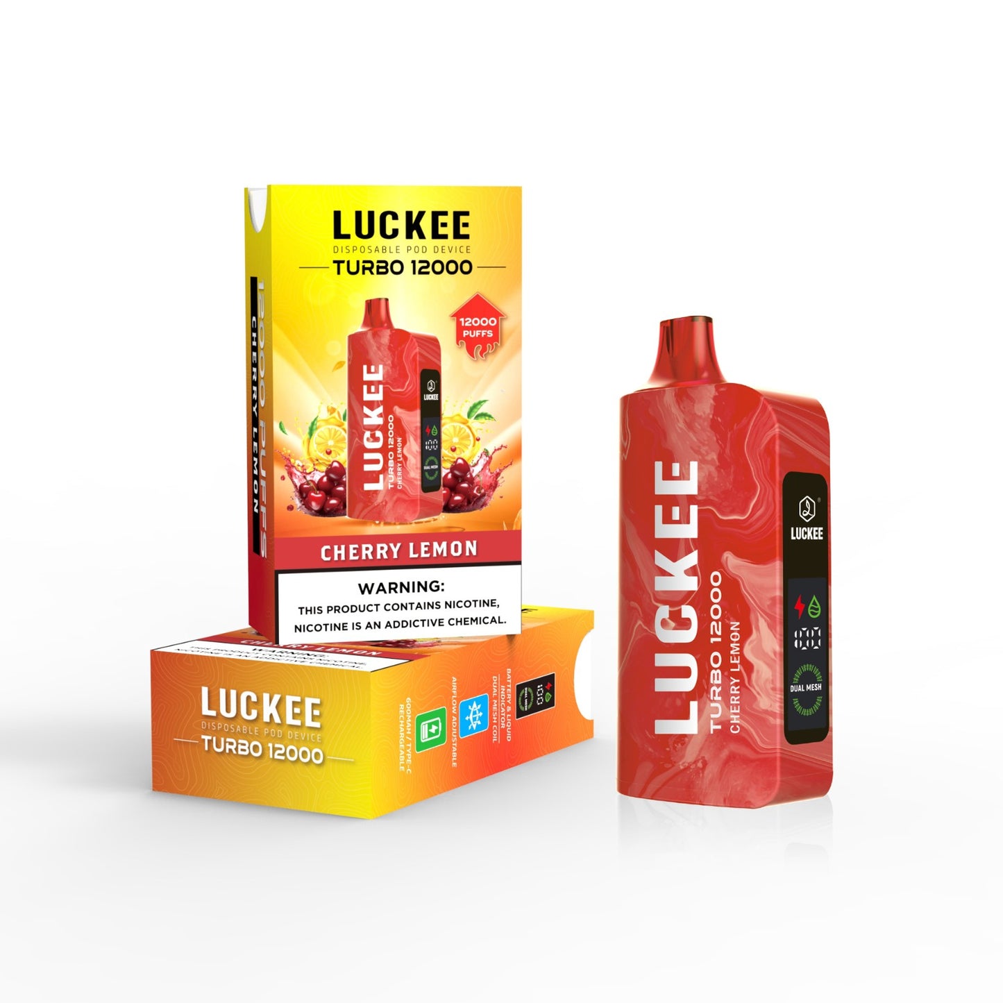 VAPROMA TURBO 12000 Disposable Vape Cherry Lemon