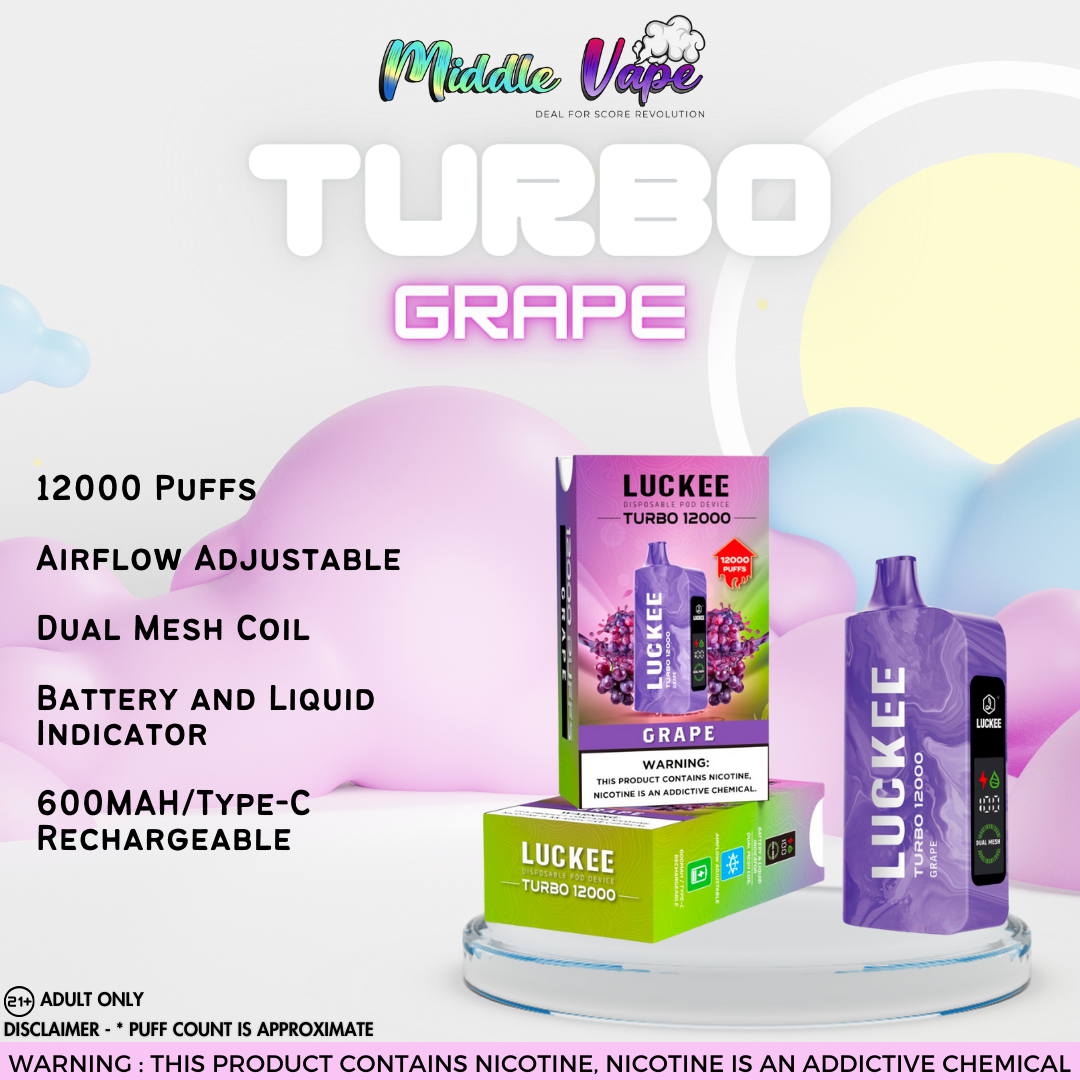 VAPROMA TURBO 12000 Disposable Vape Grape