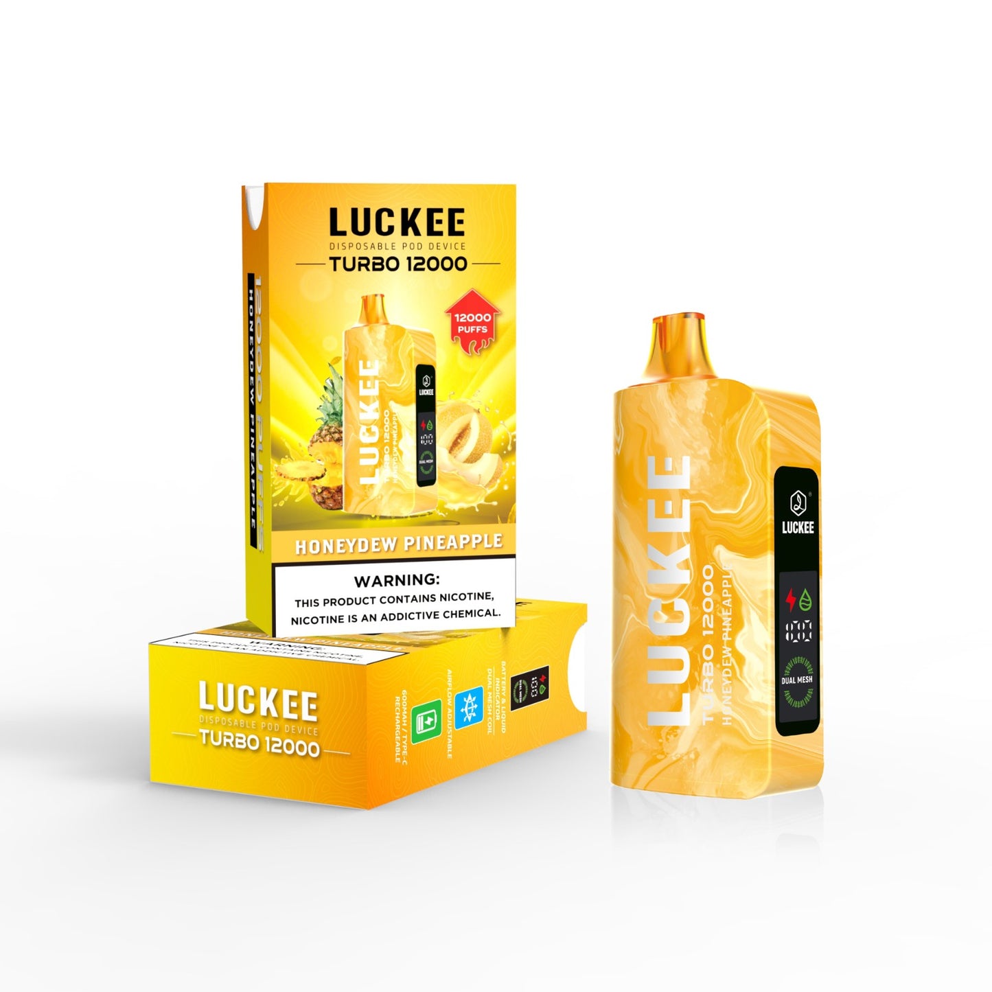 VAPROMA TURBO 12000 Disposable Vape Honeydew Pineapple