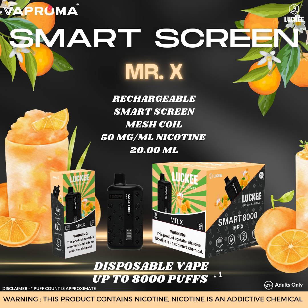 Smart Screen 8000 Disposable Vape MR. X