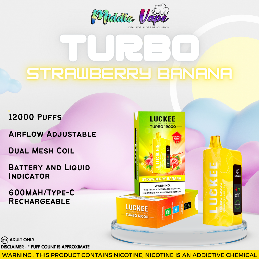 VAPROMA TURBO 12000 Disposable Vape Strawberry Banana