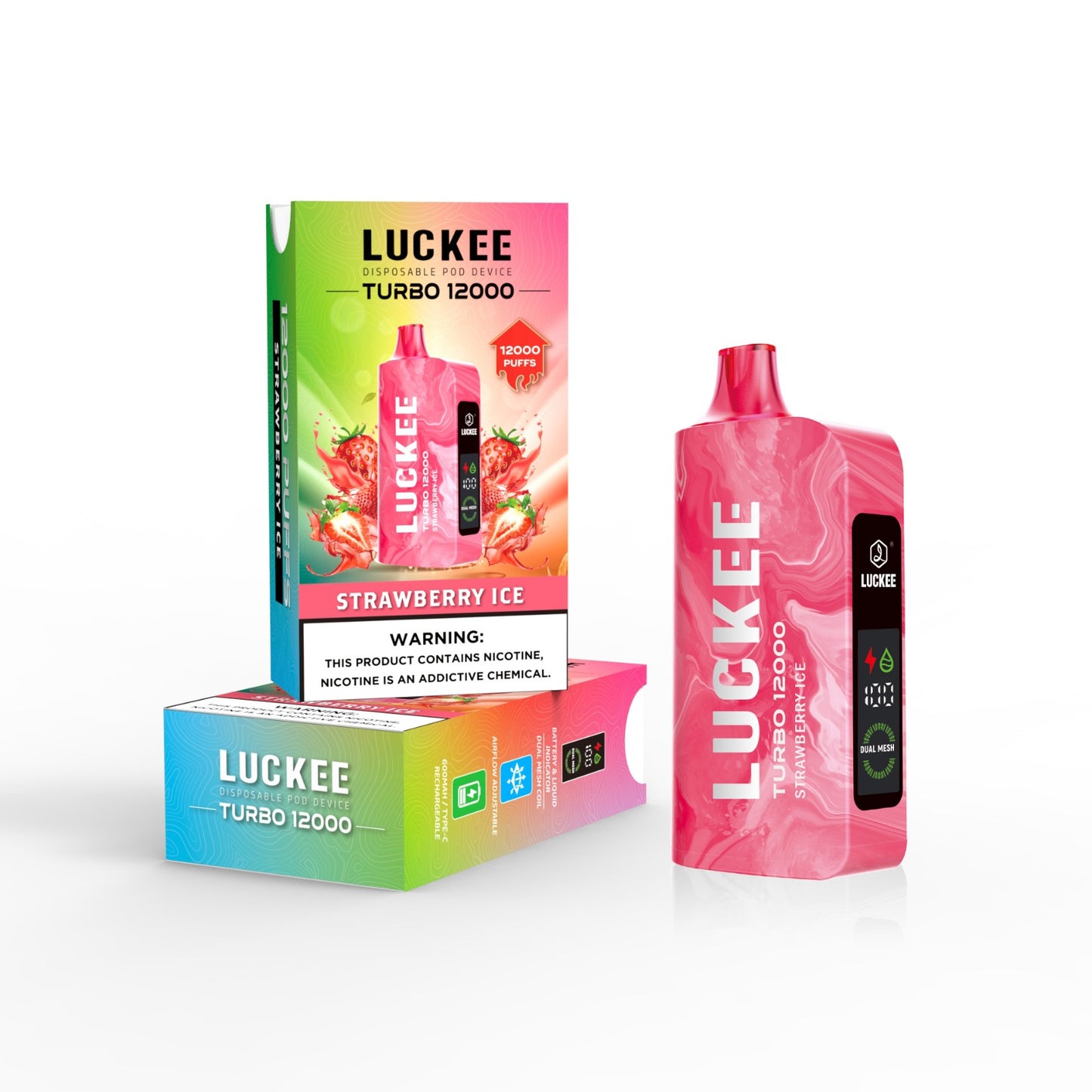 VAPROMA TURBO 12000 Disposable Vape Strawberry Ice