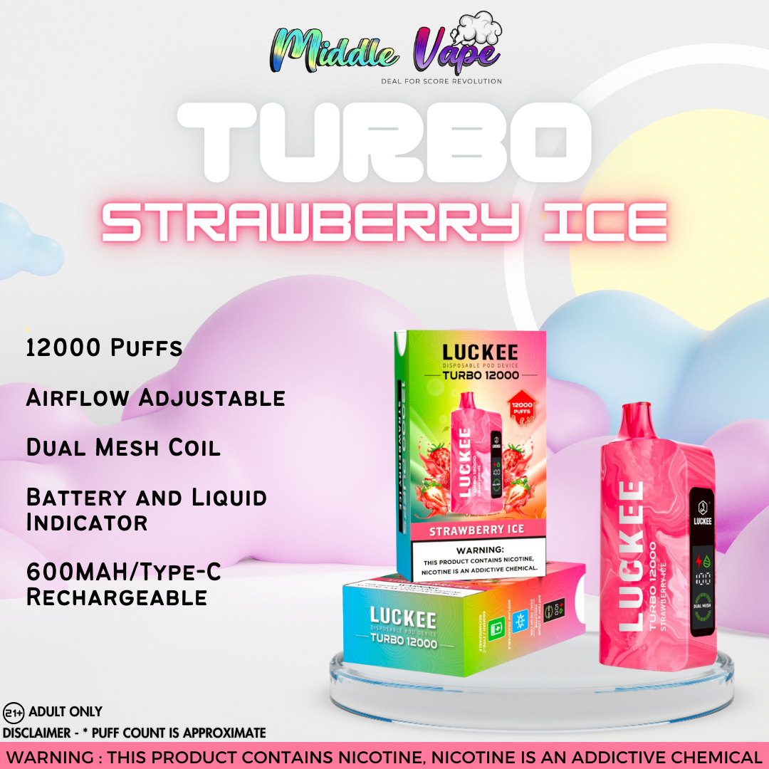 VAPROMA TURBO 12000 Disposable Vape Strawberry Ice