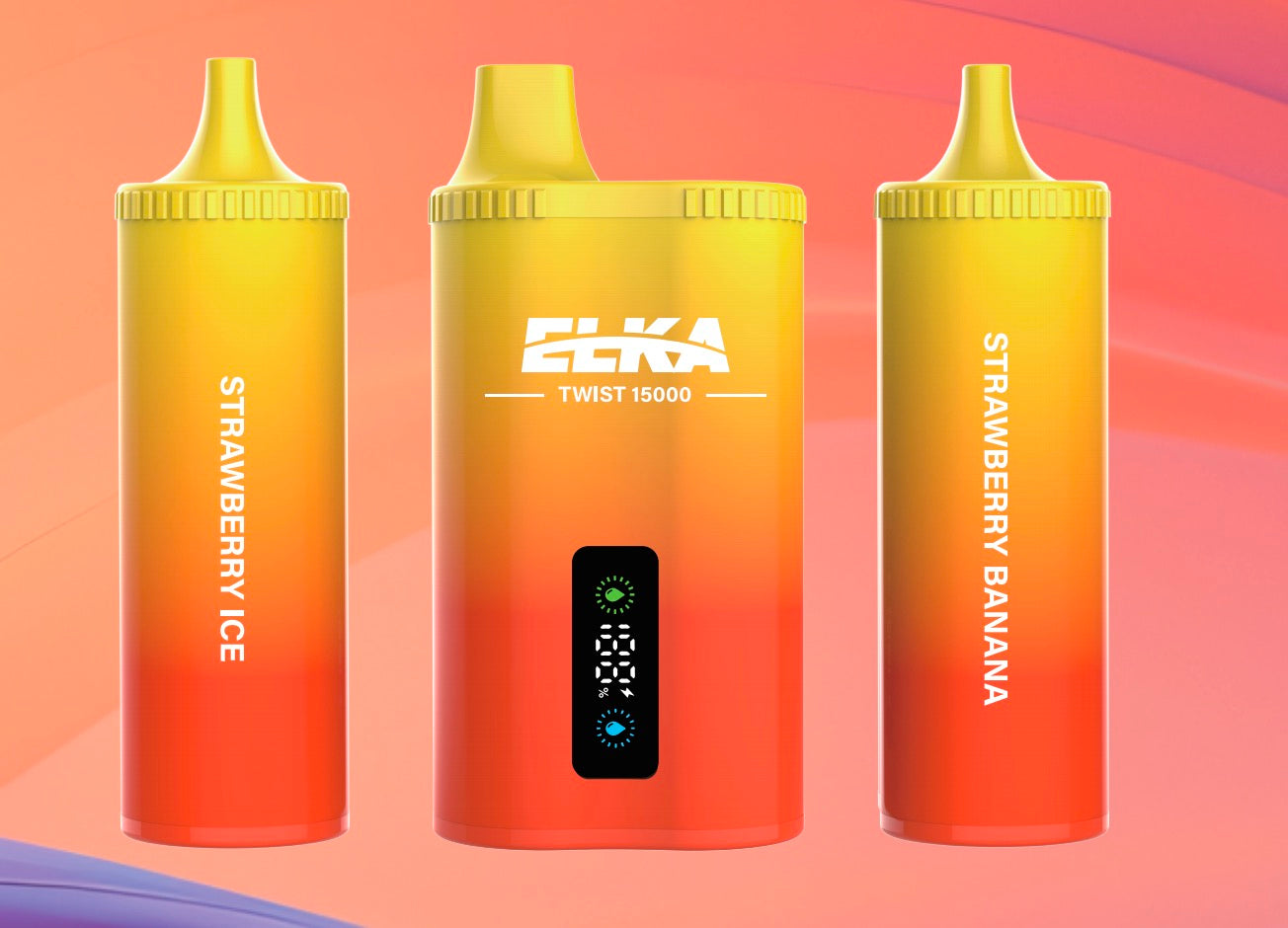 ELKA Twist 15000 Disposable Vape Strawberry Ice/Strawberry Banana