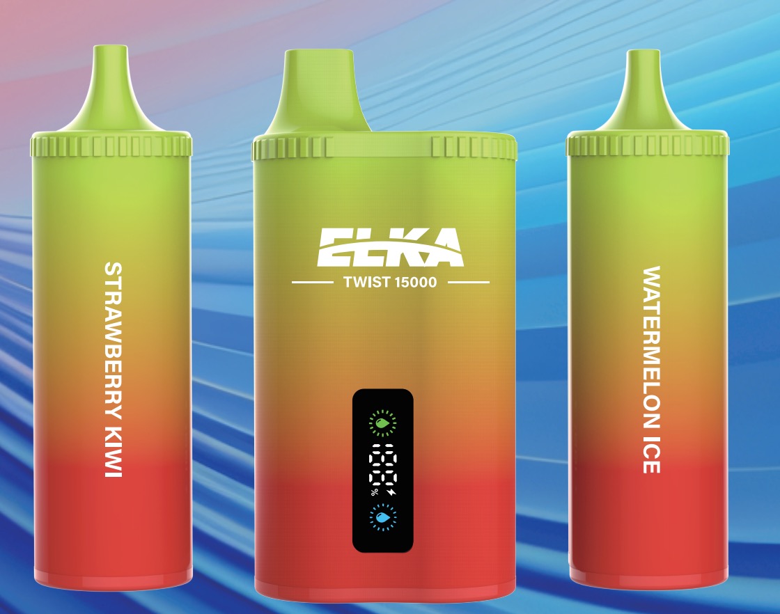 ELKA Twist 15000 Disposable Vape Strawberry Kiwi/Watermelon Ice