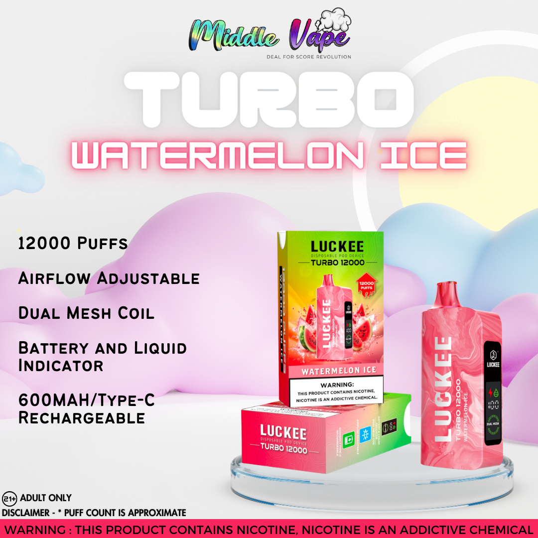 VAPROMA TURBO 12000 Disposable Vape Watermelon Ice