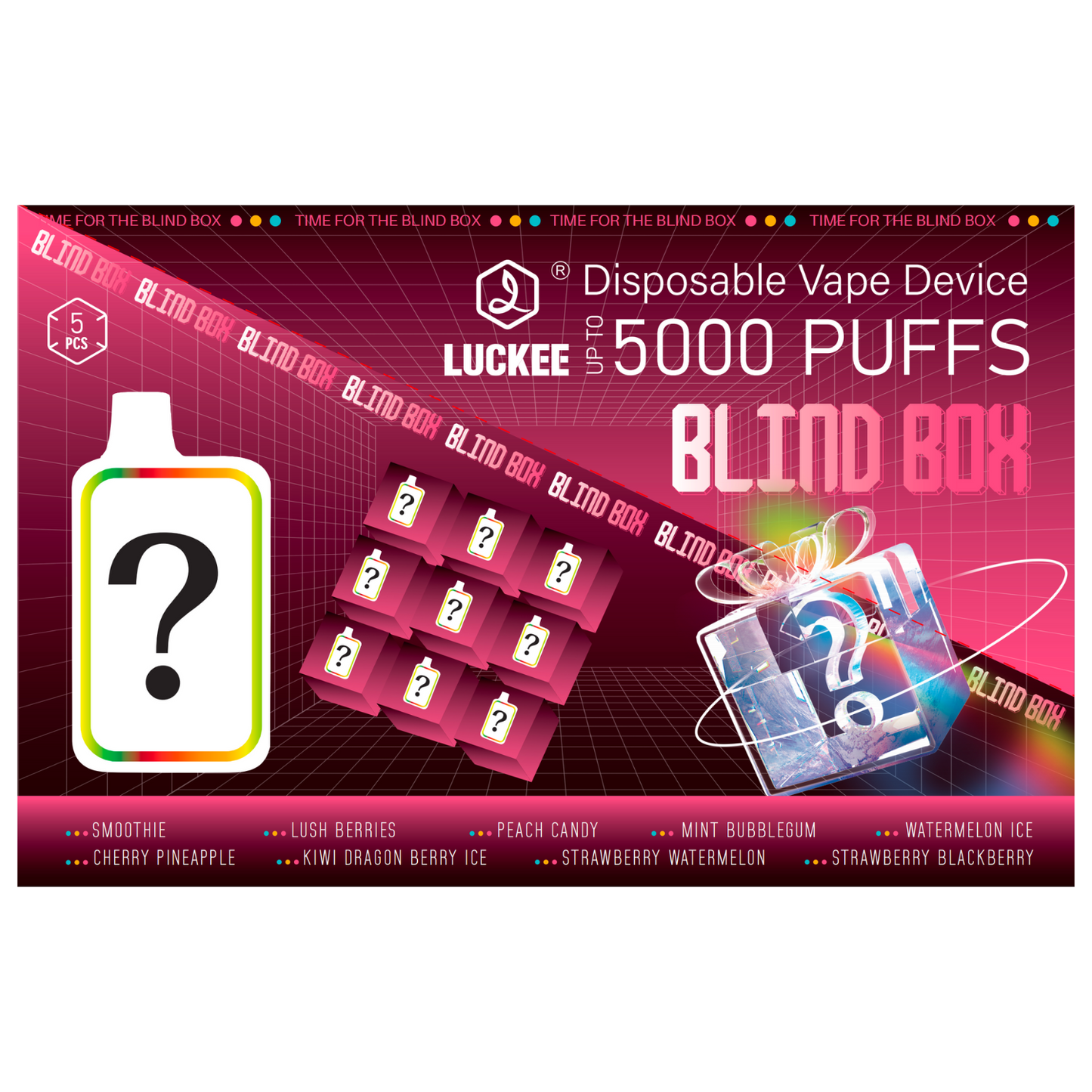 LUCKEE Blind box-B Lilac 5000 Disposable