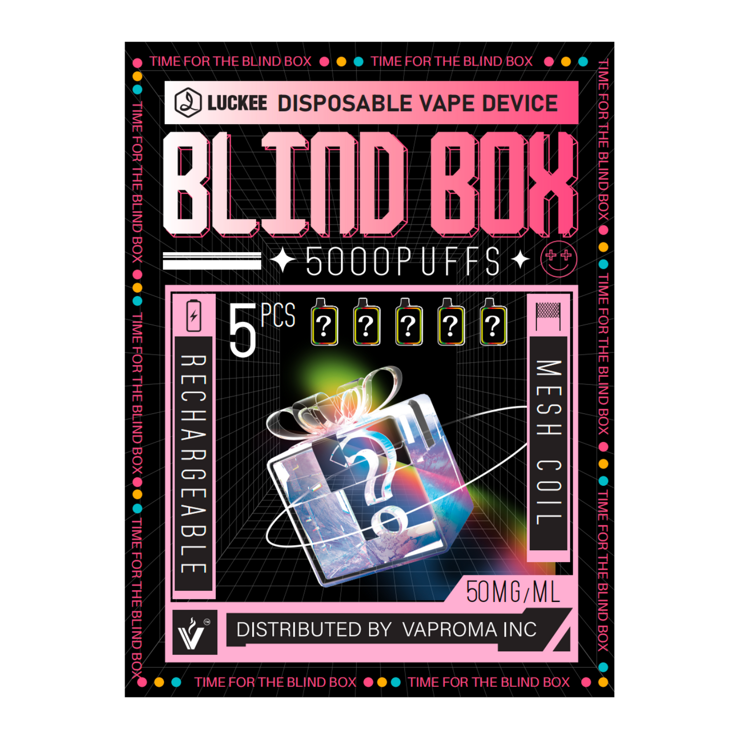 LUCKEE Blind box-B Lilac 5000 Disposable