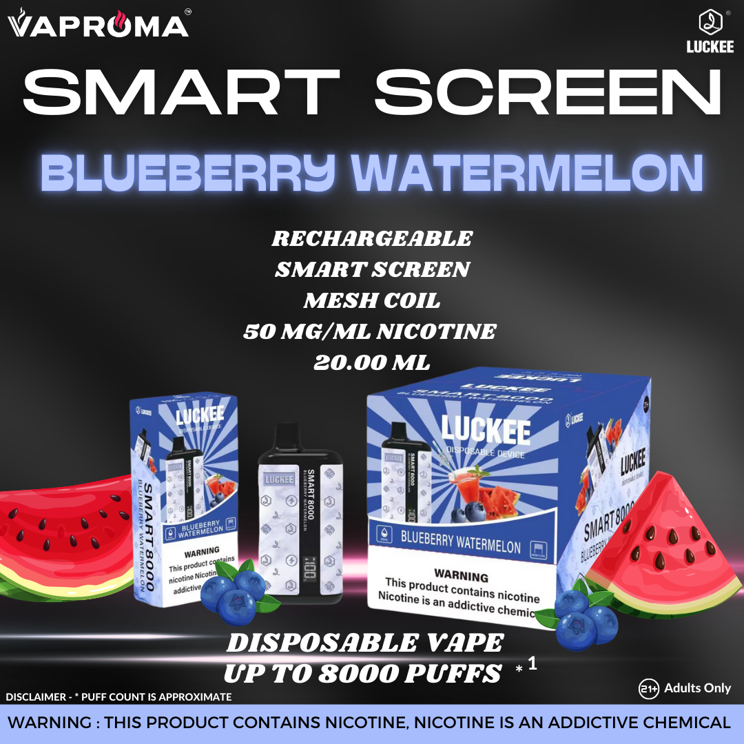 Smart Screen 8000 Disposable Vape BLUEBERRY WATERMELON