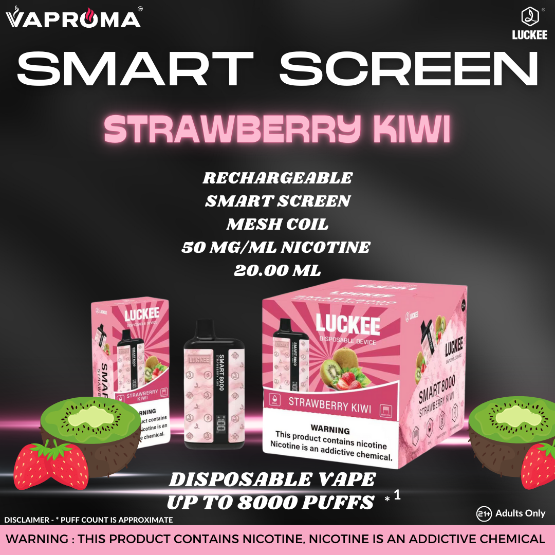 Smart Screen 8000 Disposable Vape STRAWBERRY KIWI