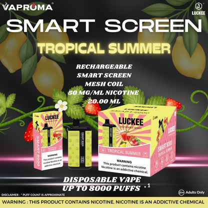 Smart Screen 8000 Disposable Vape TROPICAL SUMMER