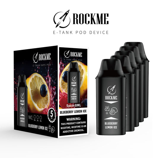 Rock Me E-Tanks Pods - 5pcs/ 8ml - Blueberry Lemon Ice