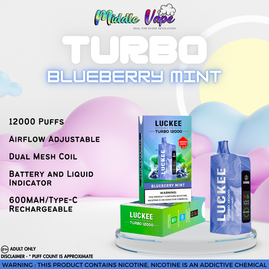 VAPROMA TURBO 12000 Disposable Vape Blueberry Mint