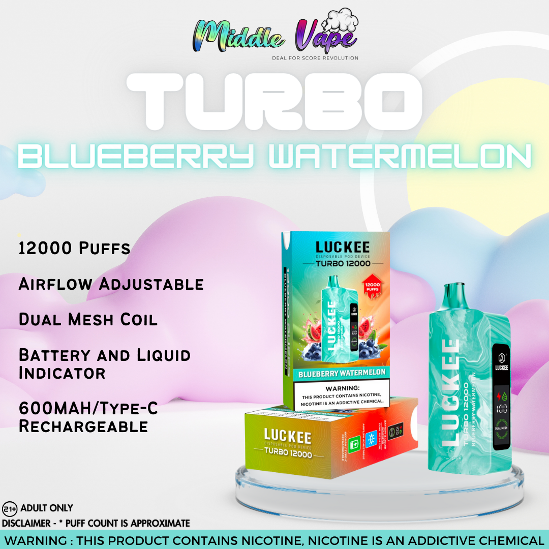 VAPROMA TURBO 12000 Disposable Vape Blueberry Watermelon