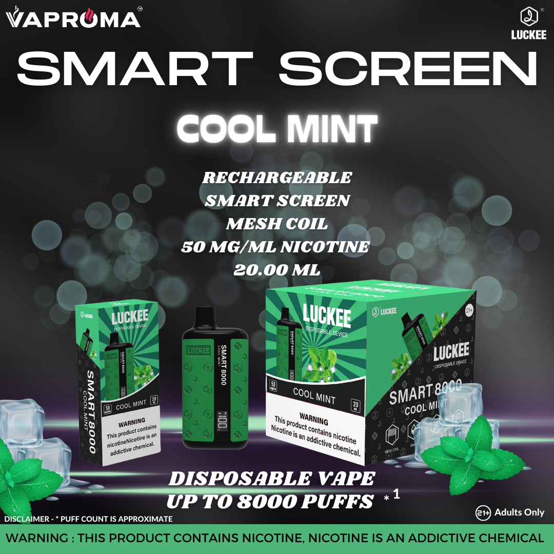 Smart Screen 8000 Disposable Vape COOL MINT