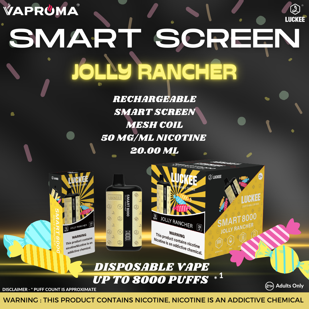 Smart Screen 8000 Disposable Vape JOLLY RANCHER