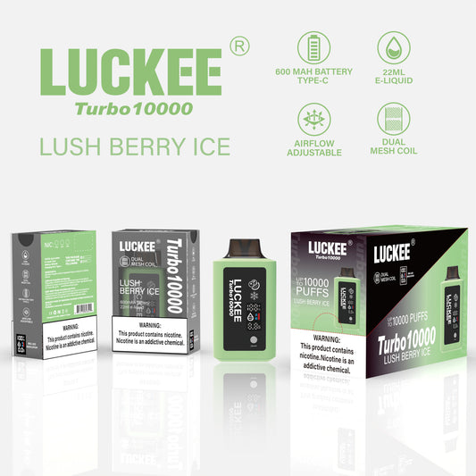 LUCKEE Turbo 10000 Disposable Vape LUSH BERRY ICE