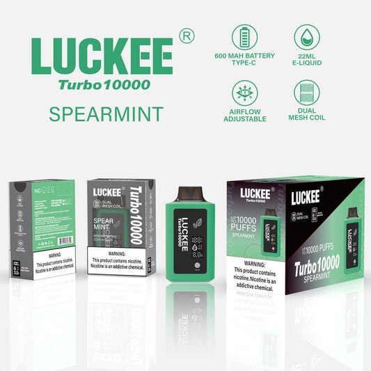 LUCKEE Turbo 10000 Disposable Vape SPEARMINT