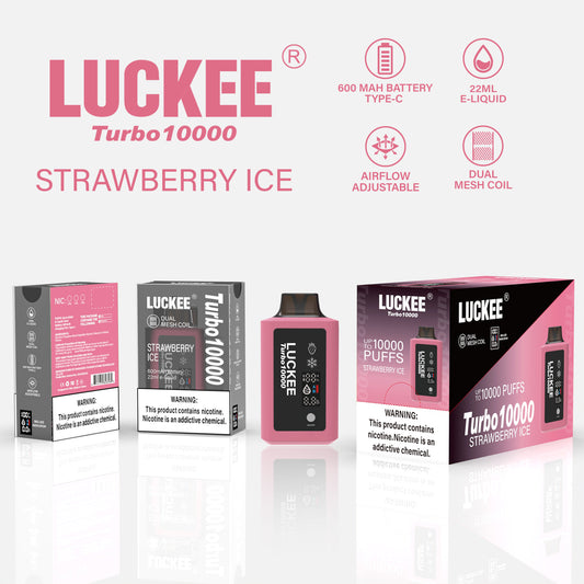 LUCKEE Turbo 10000 Disposable Vape STRAWBERRY ICE