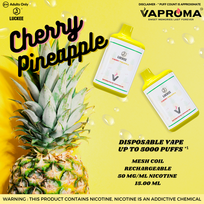 LUCKEE Lilac 5000 Disposable CHERRY PINEAPPLE