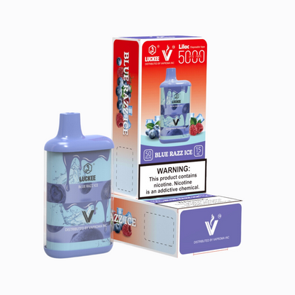 LUCKEE Lilac 5000 Disposable BLUE RAZZ ICE